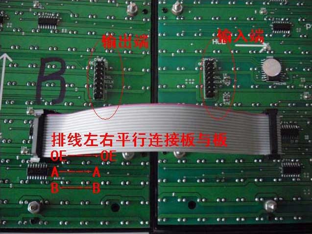 洪海廣告led顯示屏之連接排線和上下電源線